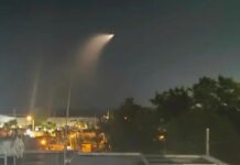Así se vio el misil de EE.UU. desde Punta Cana